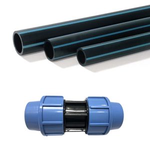Tubería PEHD y conector rápido