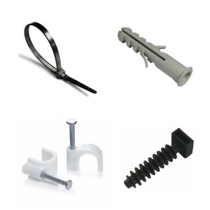 brida, clip para cables, envoltura de corbata para corbata, tubo de expansión