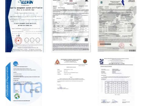 різні сертифікати, ISO 9001 атестація, BV & Звіт про випробування SGS