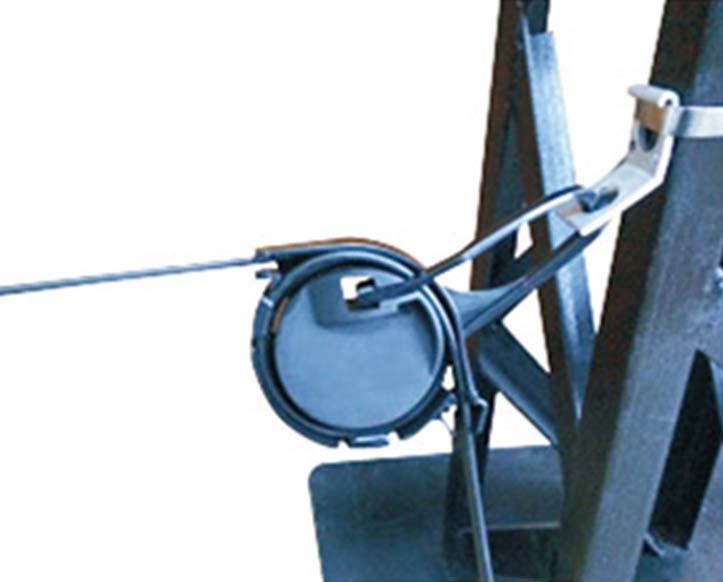 application round drop cable clamp
